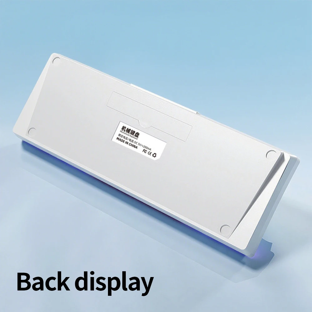 61Keys ポータブル有線メカニカルキーボードレッド/ブルースイッチ RGB バックライトメカニカルキーボード - 10 色の照明モード