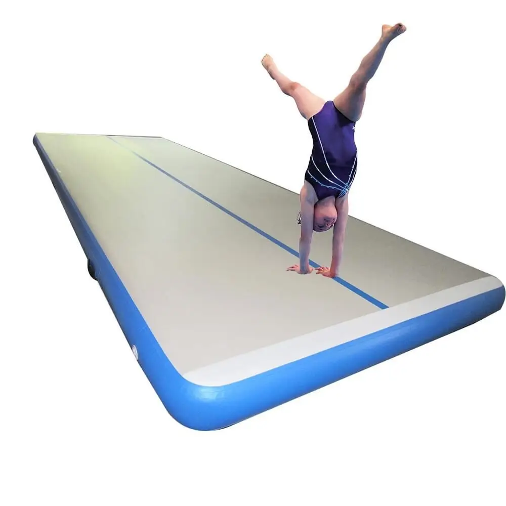 Air Track 7x2x0,2m Airtrack Gymnastik Tumbling Matte Aufblasbare Tumble Track mit elektrischer Luftpumpe