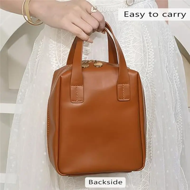 Portable Cosmetic Bag Waterproof PU Leather Travel Storage Bag Toiletries Out-Of-The-Skin-Care Bag-A55K