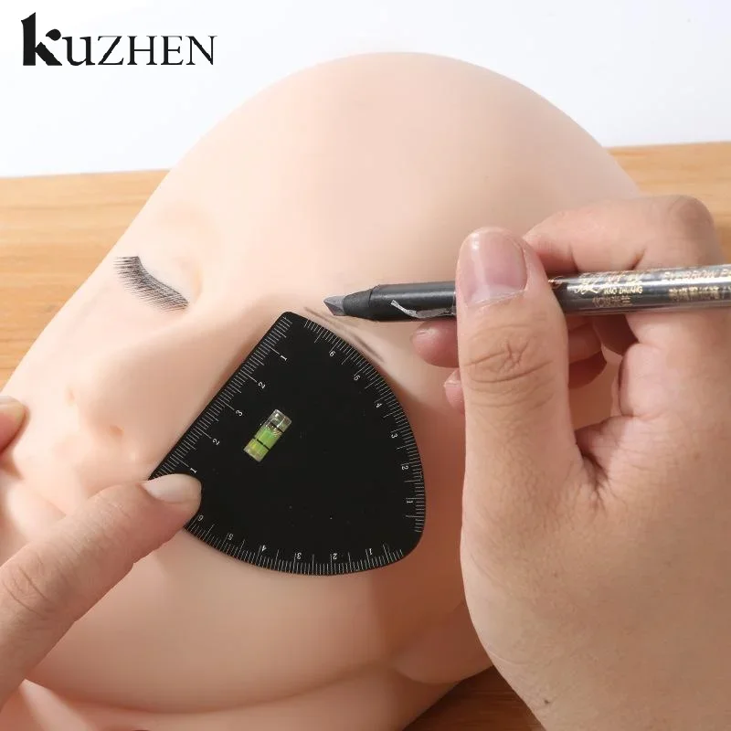 Snelle tekening wenkbrauw ontwerp liniaal microblading mapping tool vormgeven stencil permanente make-up tekening gids liniaal tattoo benodigdheden