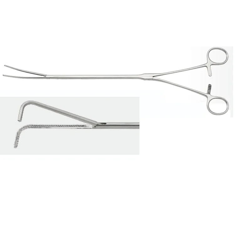 Reusable metal thoracic atrial hemostatic forceps right angle 90degree thoracoscopic instruments