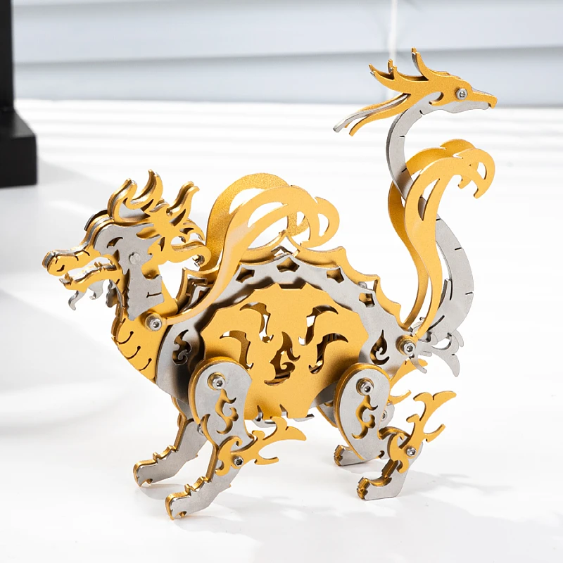 

MOKR Animal Color 3D Metal Puzzle Xuan Wu Gift And Metal Toys For Kids Puzzle Adults Learning Education DIY Jigsaw Model