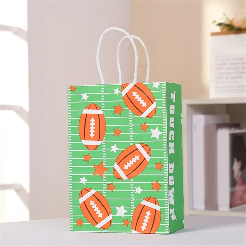 Bolsas papel fútbol, ​​juego 12 bolsas regalo fútbol para niños, fiesta cumpleaños, escuela, juego fútbol,