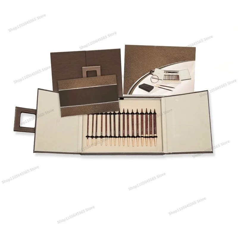 For Suitable for 700101 Rosewood Weaving Needle Gift Box Set, Colored Wood Circular Needle Set