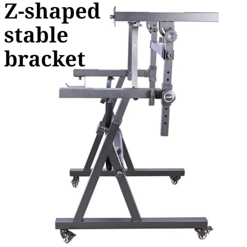 Metal Z-shaped Keyboard Stand Double-decker Weighted Bold Movable Adjustable Keyboard Stand Musical Instrument Accessories