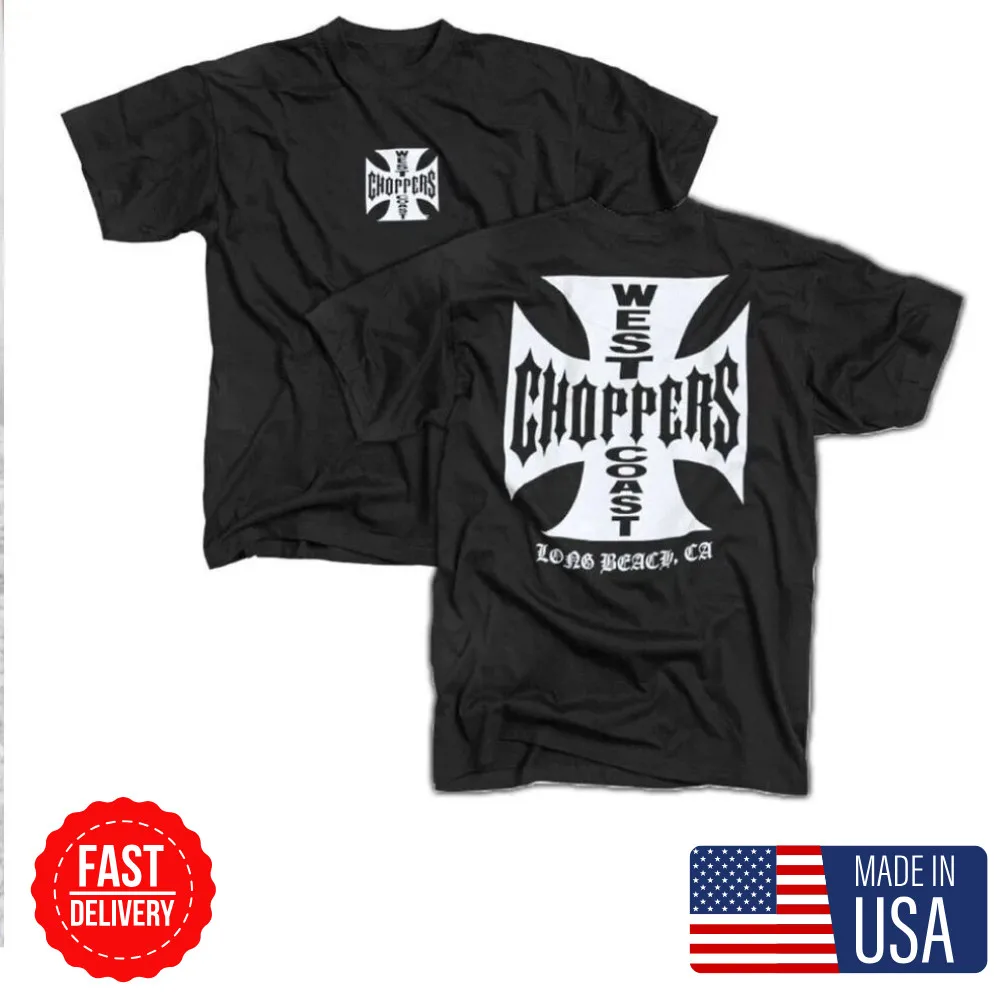 West Coast Chopper 2 Sides Graphic T-shirt, Summer Unisex T Shirt Size S-5XL NEW