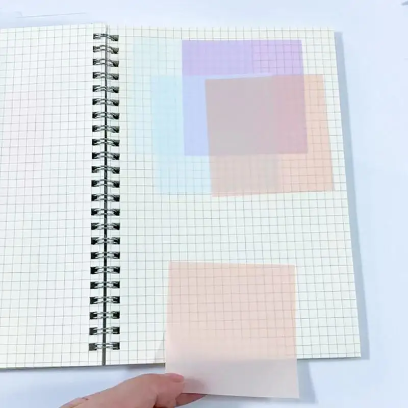 Clear Sticky Notes 400 Sheets Transparent Sticky Note Pads Reusable Translucent Memo Pad 3 X 3 Inch -50 Sheets Per Pad 6