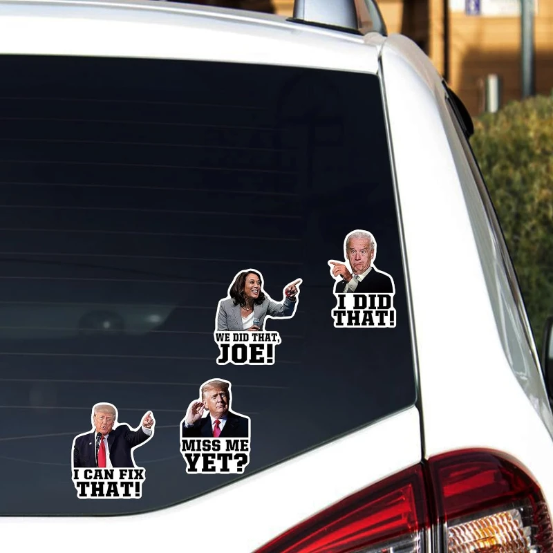 Car Stickers I Did That Biden Stickers I Can Fix That Trump Stickers Funny Sticker of Joe Biden and Donald Trump Auto Stickers