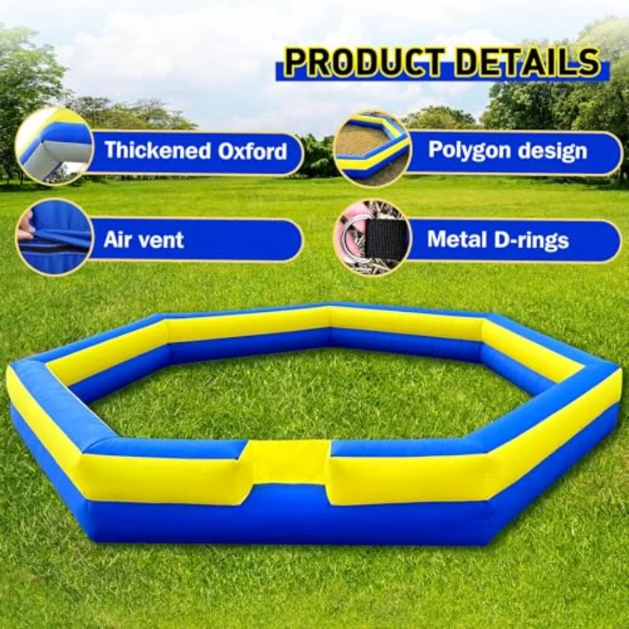 巨大な26フィートのインフレータブルガガボールピット、内蔵送風機付き、屋内外で家族で楽しめるポータブルスポーツゲームコート、耐久性のあるPVC素材