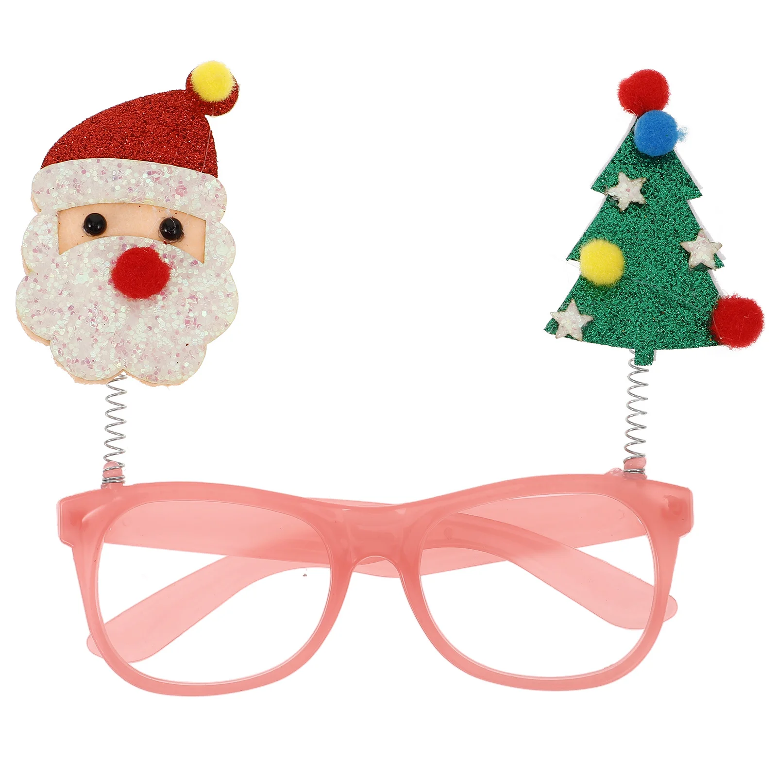 

Christmas Glasses Eyewear Frame Decoration Plastic Costume Child Eyeglasses Santa Snowman Party Holiday Decorations For