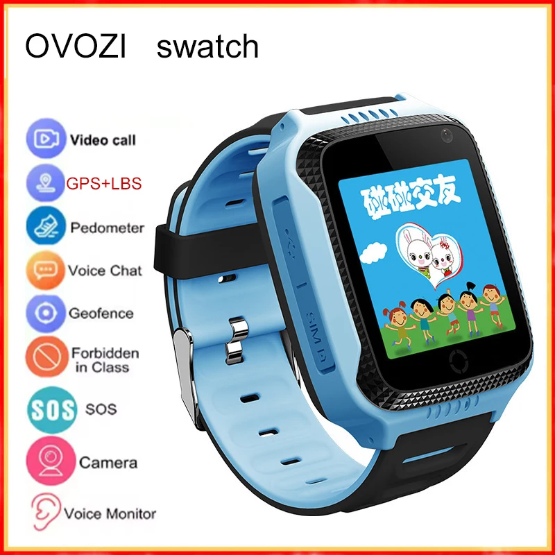 

Smart Watch For Kids Gps HD Call Voice Message Waterproof Children Smartwatch With Sim Card SOS Photo Watch For 3-12 Years old