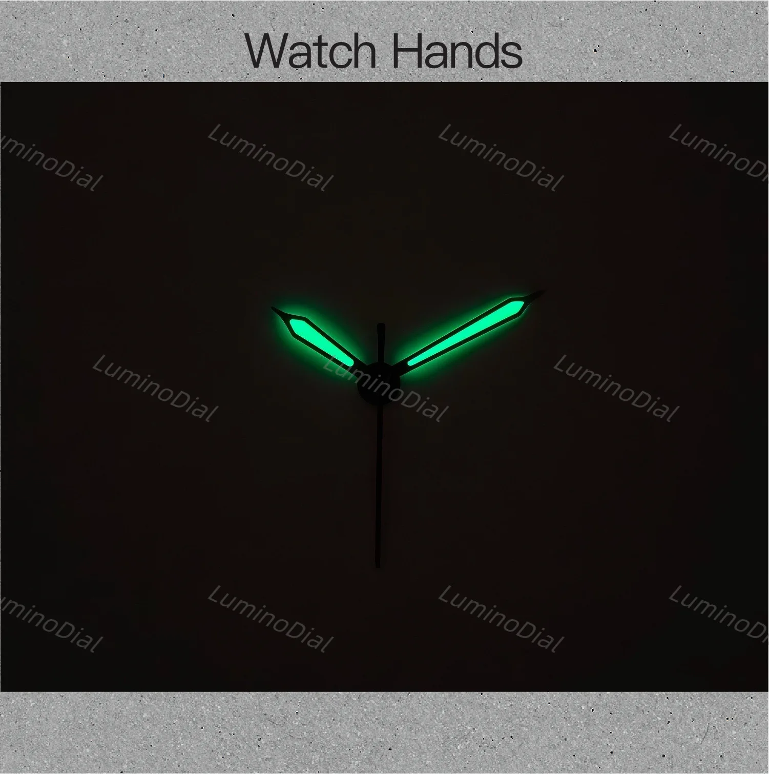 مضيئة حافة سوداء ساعة يد بيضاء الأيدي 7*10*10 مللي متر اكسسوارات الساعات لعيار NH35/NH36 #6