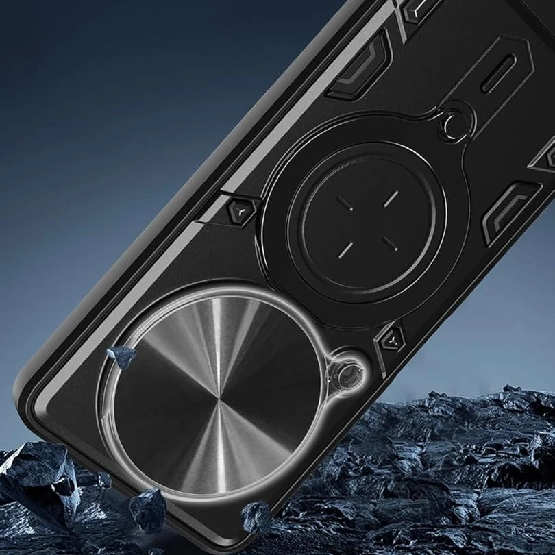 Protective Cover For OPPO Reno 12F 5G Reno12 FS 12FS 5G Case Ring Kickstand Lens Protection Shockproof Fundas Coque Capa