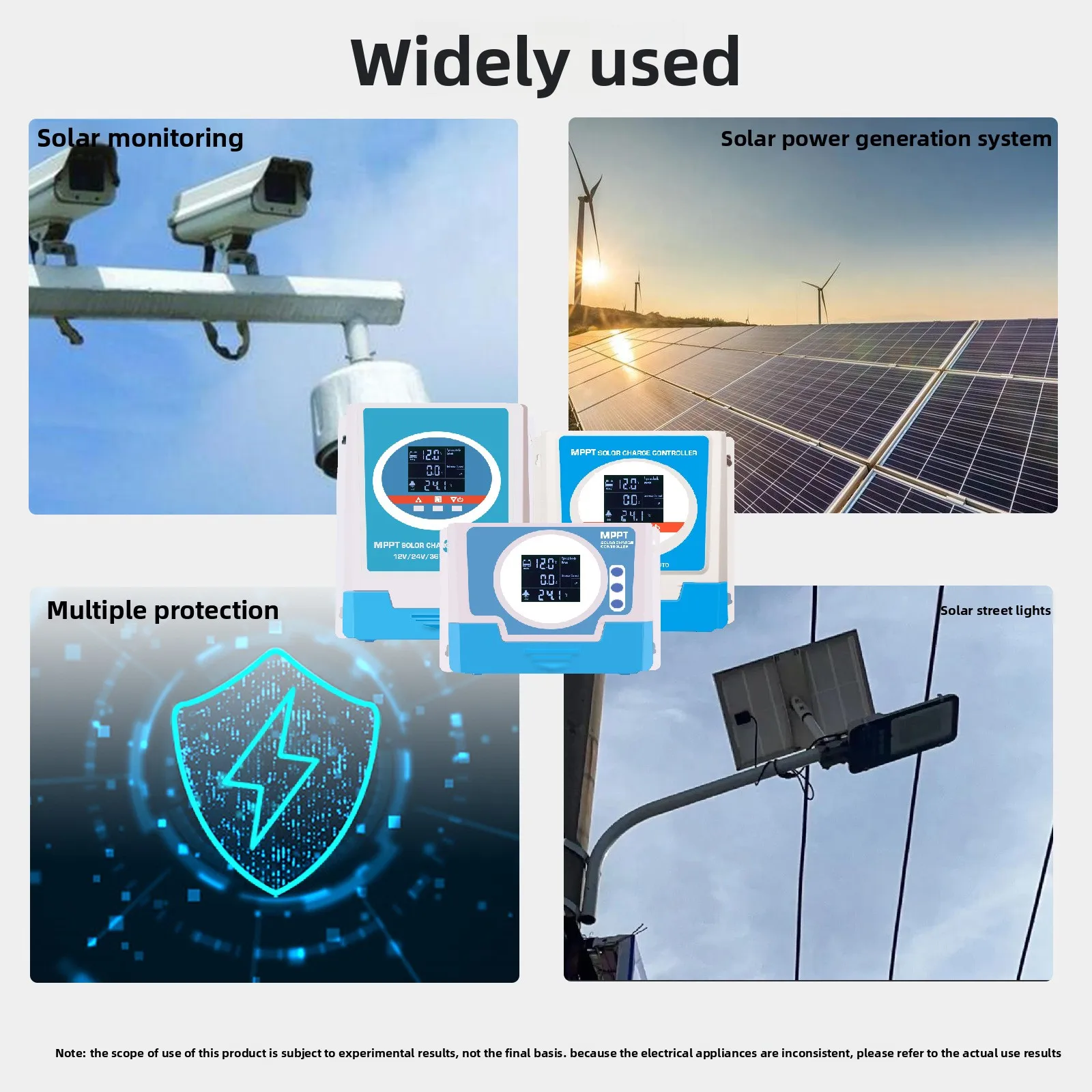 

Контроллер заряда солнечных батарей MPPT/PWM 40A–100A – 12В/24В/36В/48В с автоматическим определением напряжения и ЖК-дисплеем