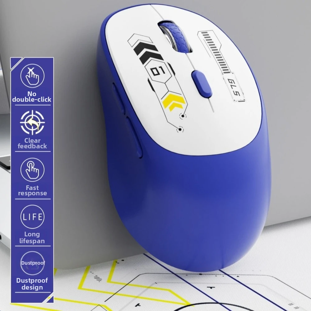 Dual Mode Wireless Gaming Mouse Type-C Rechargeable 2.4G Wireless Mouse Quiet Click Ultra Long Battery Rechargeable Mouse