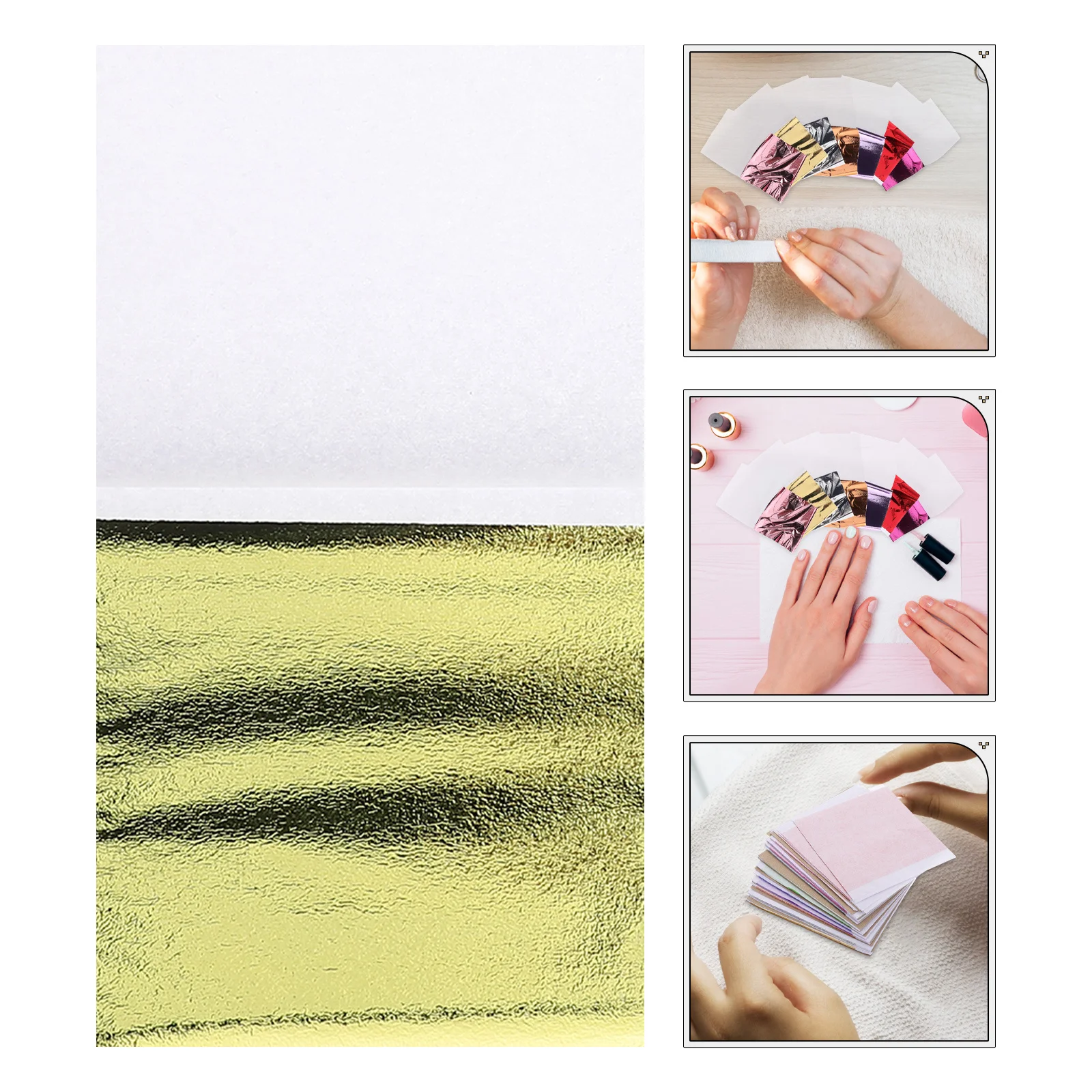 

120Pcs Gold Foil Paper Multi-Color Metallic Foil Sheets for DIY Crafts Nail Art Decoration Painting Furniture Home Wall Decor