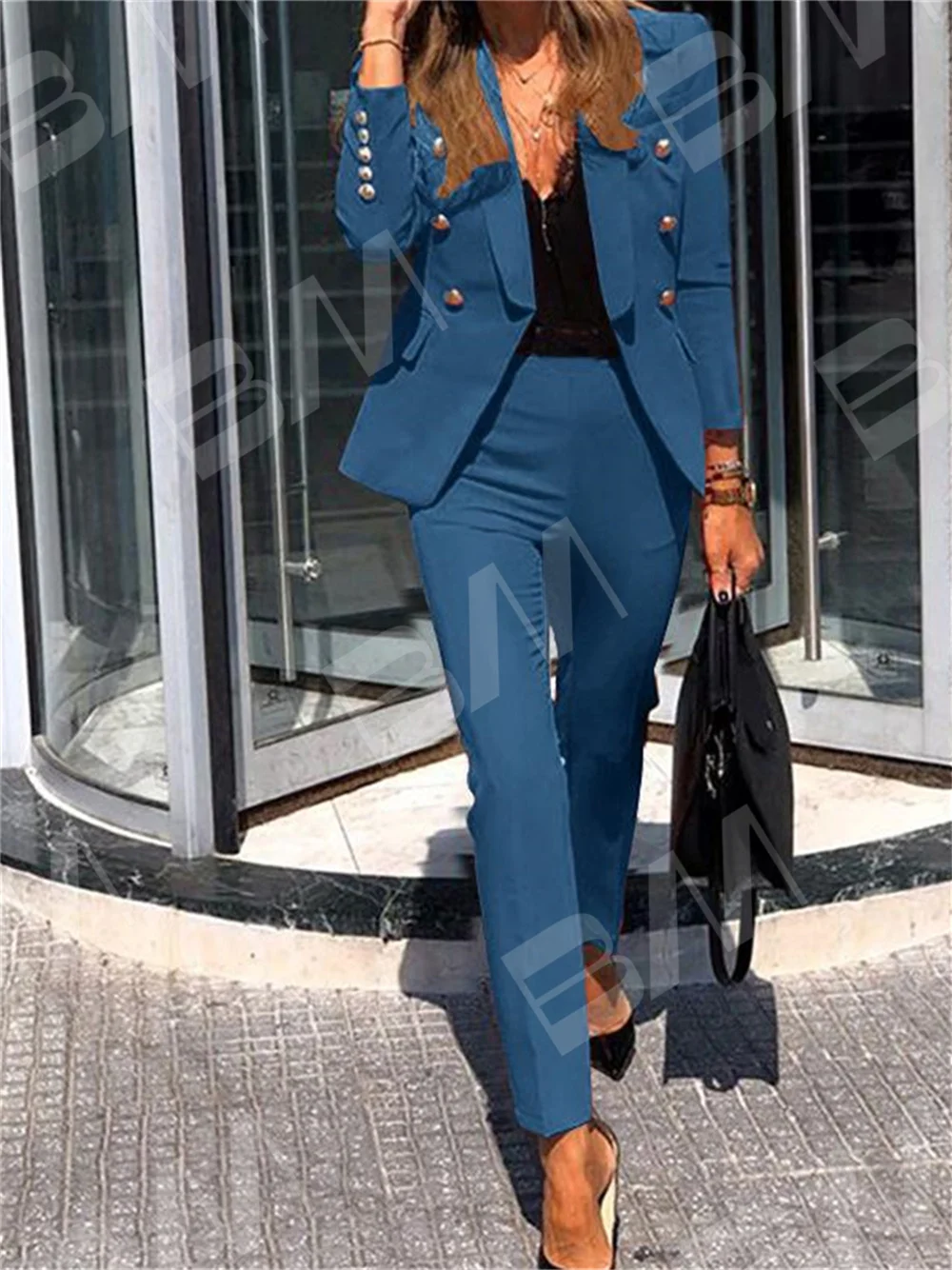 Elegant Double Breasted Women Pant Suits Spring Summer Office Suit Formal Classic Business Suits Wedding Tuxedo Blazer Customize