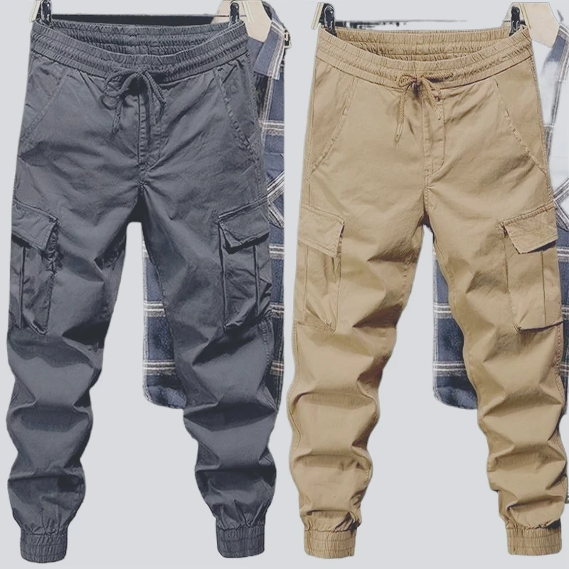 Invisible Crotch Pants Men's Tied Casual Pants Summer New Sports Thin Overalls Fashion Streetwear Men Vintage Streetwear