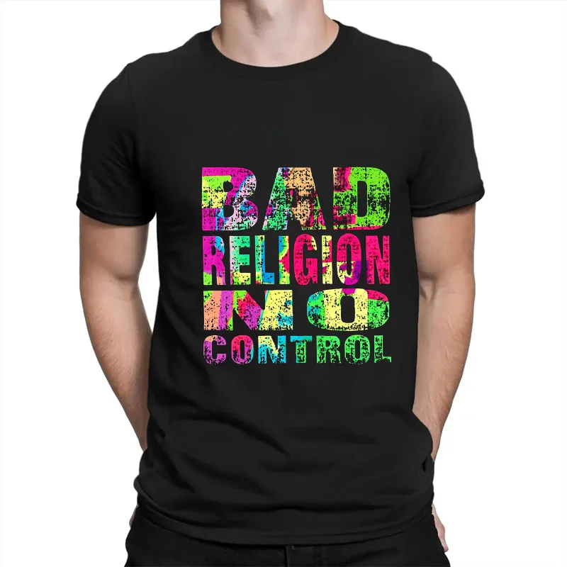 

No control Album Religious Tour Print Pattern Cool street trend Casual Fashion Summer unisex T-shirt Short sleeve T-shirt