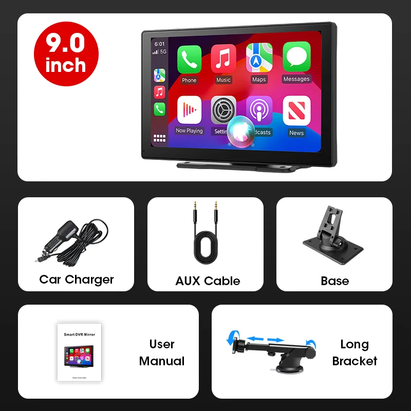 Jansite Universele Auto Multimedia Videospeler Bluetooth Draadloze Carplay Android Auto Scherm Stereo Radio voor YouTube Netflix