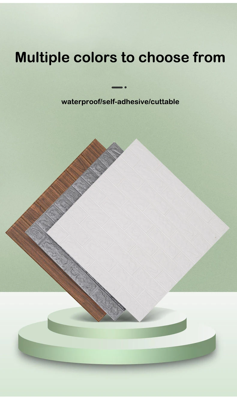 5-30 stücke 35 cm * 30 cm DIY Selbst-klebe 3D Wand Aufkleber Für Schlafzimmer Wasserdicht wohnkultur Hintergrund Schaum Ziegel Tapete – Detail 5