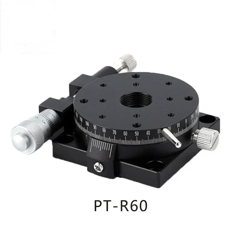 

PT- R38/R60/R80/R100/R125 R Axis Manual Rotation Stage, Rotating Platform, Optical Sliding Table