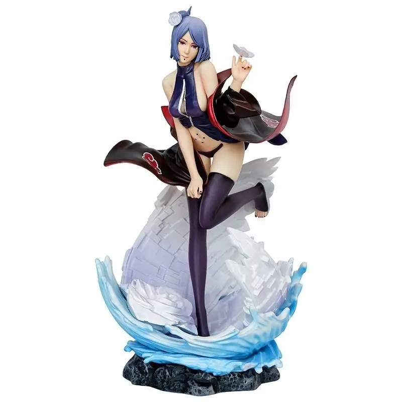 Bandai Banpresto NARUTO Konan Peripheral Ornaments GkXiao Organization Series Pixiv Trendy Play Anime Figure Model Decoration