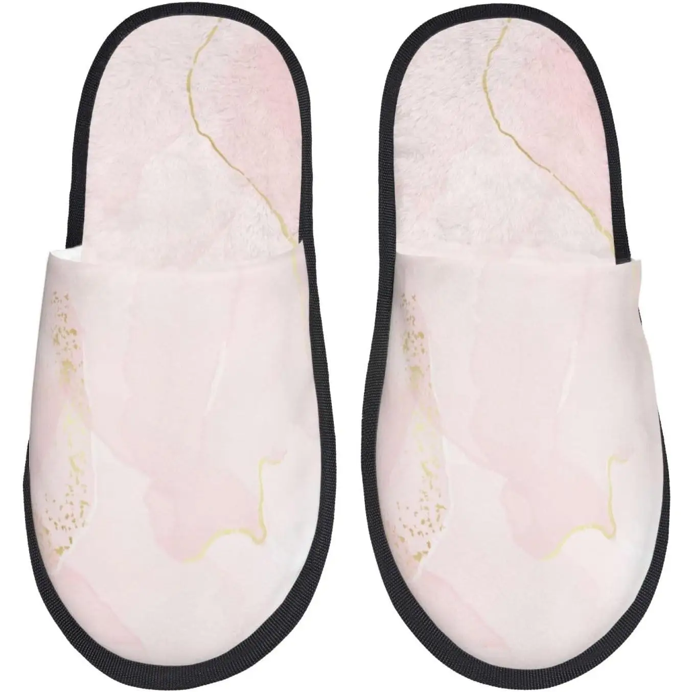 

Marble Print Women'S Fuzzy Slip On Indoor Outdoor Winter House Slippers Guest Slippers for Bedroom Women Print