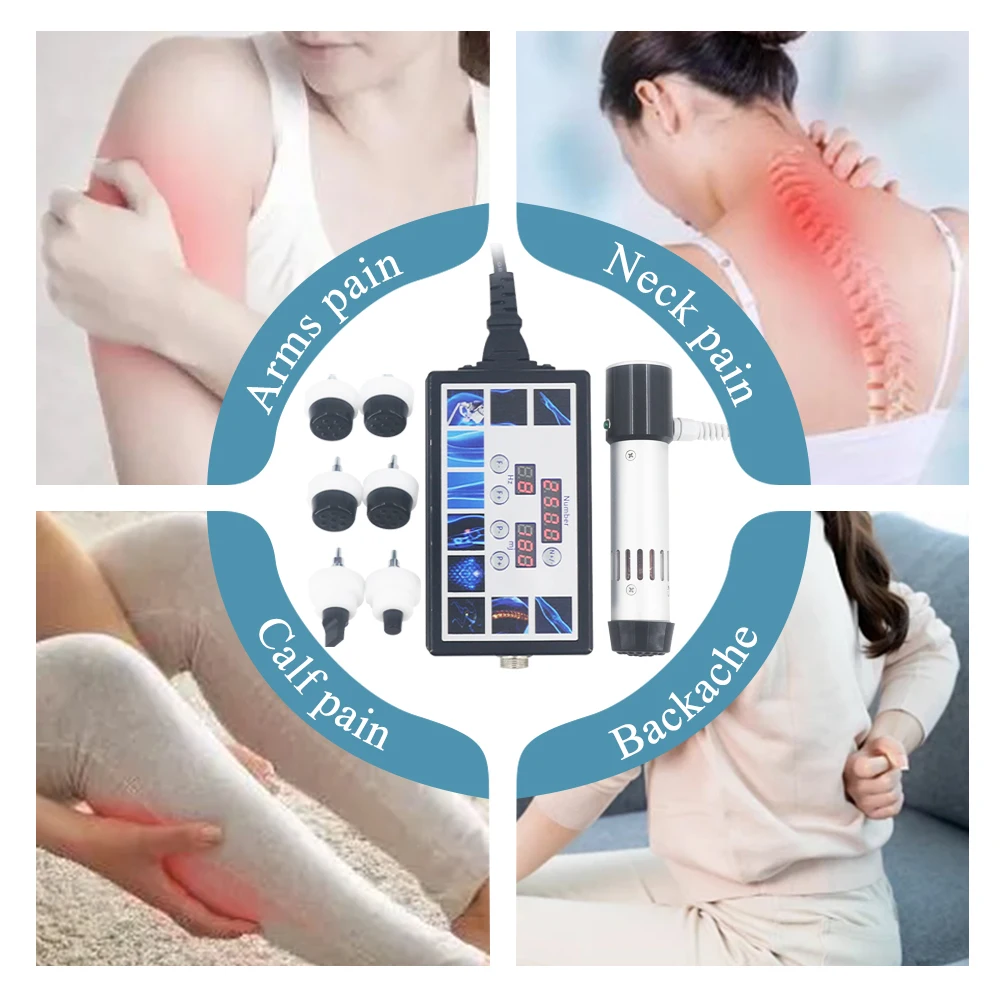 300MJ กายภาพบําบัด Shockwave เครื่องบําบัดใหม่แบบพกพาสําหรับ ED Treatment บรรเทาอาการปวดไหล่ Shock Wave Massager