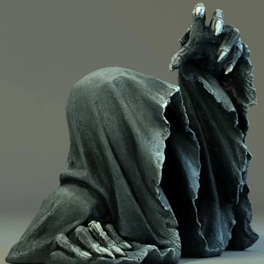 Gothic Half-body Ghost Hand Statue Atmosphere Design Resin Craft Halloween Grim Reaper Handmade Grim Reaper Ornaments - Image 5