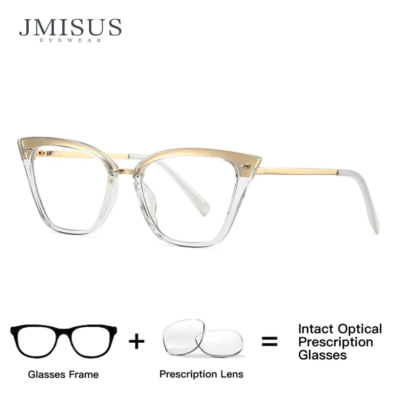 

JMISUS Fashion Cateye Progressive Prescription Eyewear Handmade Acetate Butterfly Myopia Glasses Woman Optical Eyeglasses