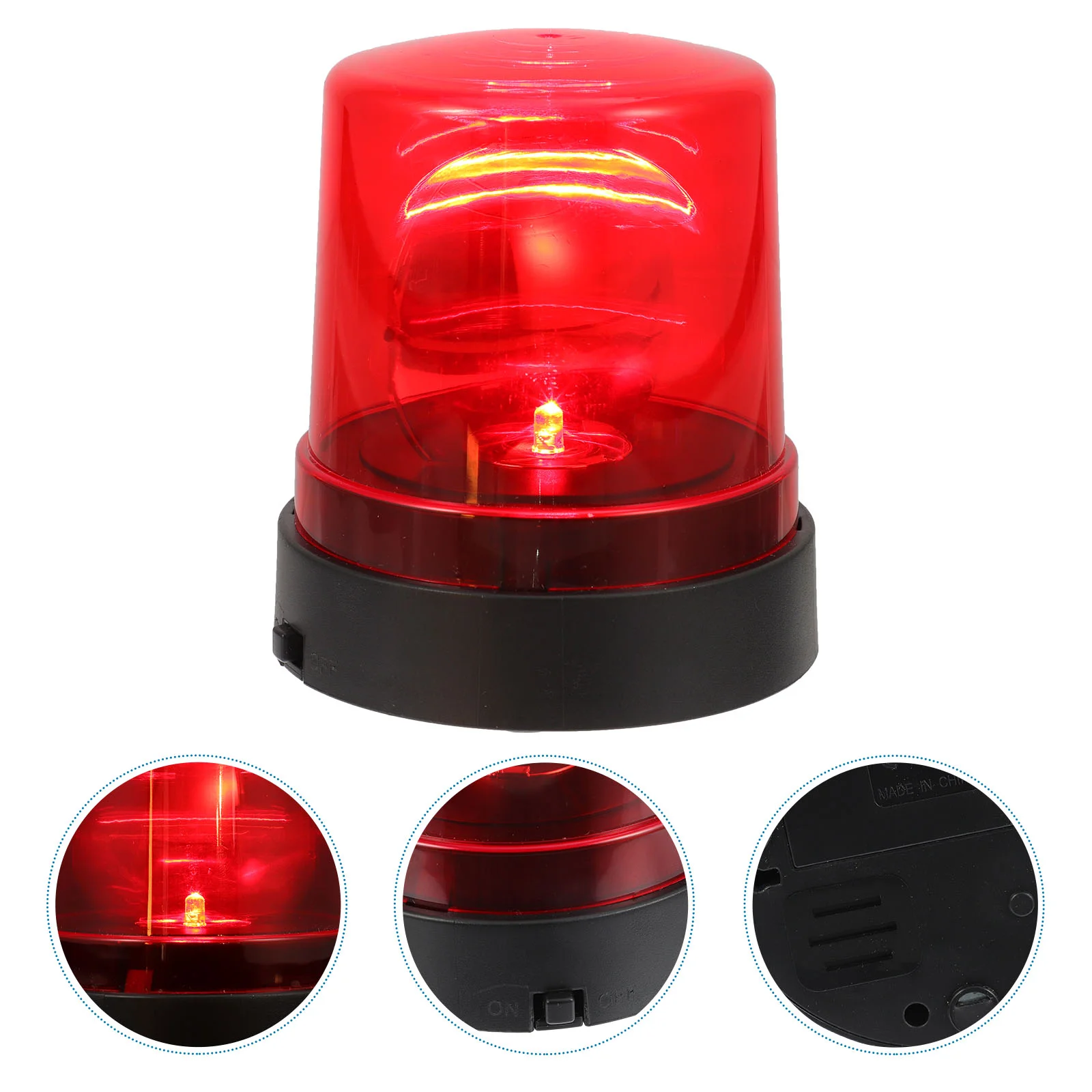 Strobe Lights Police Toy Child Kids Children\'s Toys LED Plastic Fun Polices Theme Gift Red Beacon