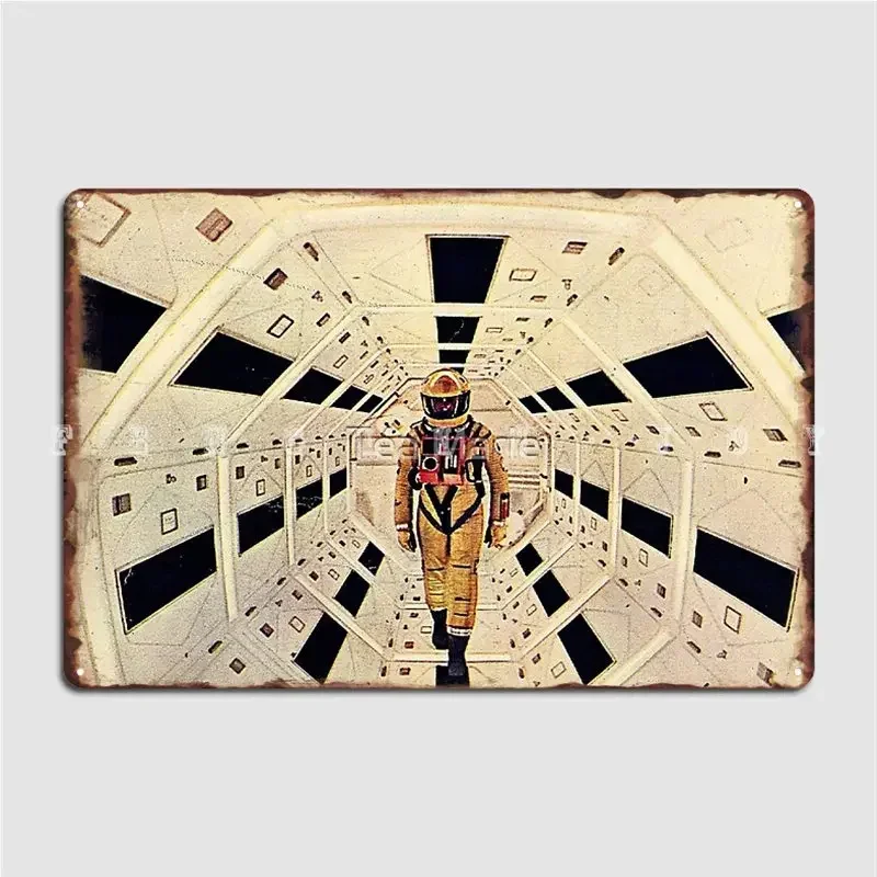 Kubrick's Space Metal Sign Club Home Cinema Printing Plates Tin Sign Poster