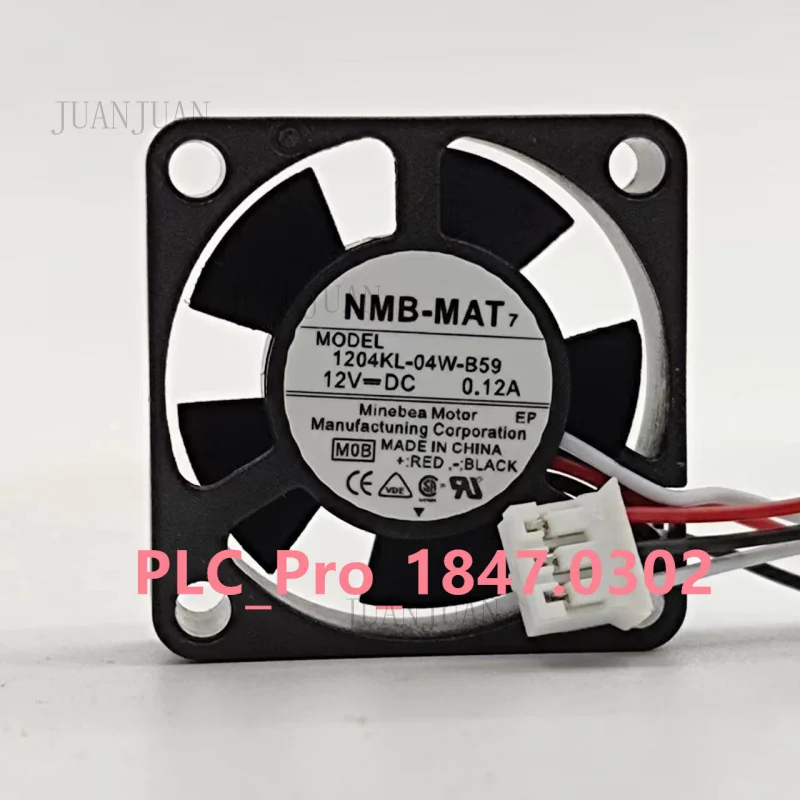 A+ 1PCS New FOR  NMB 1204KL-04W-B59 Cooling Fan 30 x10mm 12V 0.12A 3Pin  Fast delivery