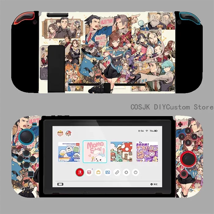 

Game Ace Attorney Phoenix Wright Miles Edgeworth Cosplay Console Protective Case Anime Cartoon Soft Shell Protectives Casing