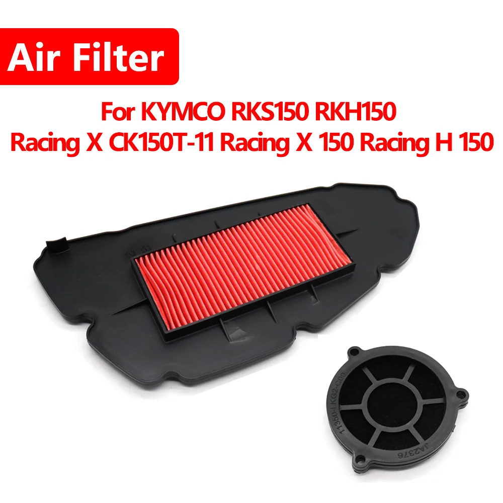 Motorcycle Parts Air Filter Intake Cleaner System Parts Elements For KYMCO RKH150 RKS150 Racing X CK150T 11 Racing X H 150
