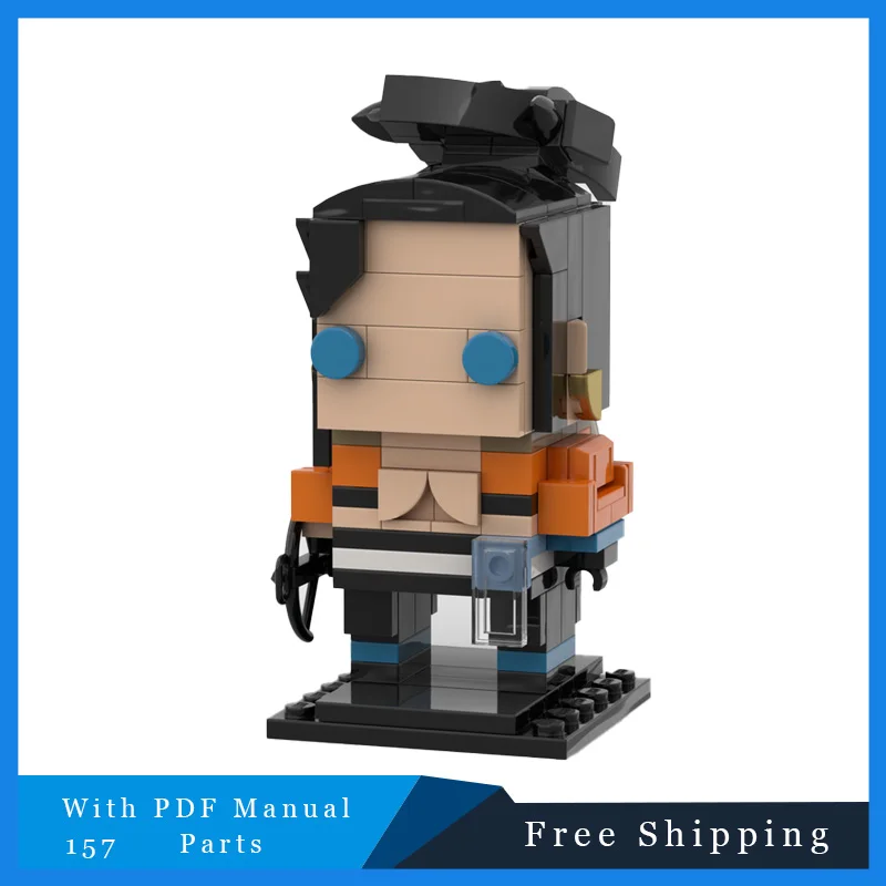 

157 PCS Famous Movie Games Brickheadz Character Model MOC Building Block Bricks Educational Creative Toy Birthday Christmas Gift