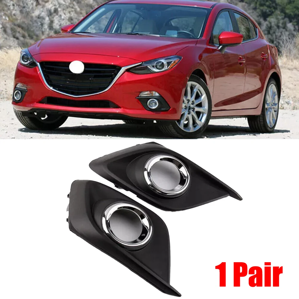 Lower Bumper Fog Light Covers for Mazda 3 For Axela 2014 2016 Compatible with OEM Part Numbers BKD150C11 BKD150C21