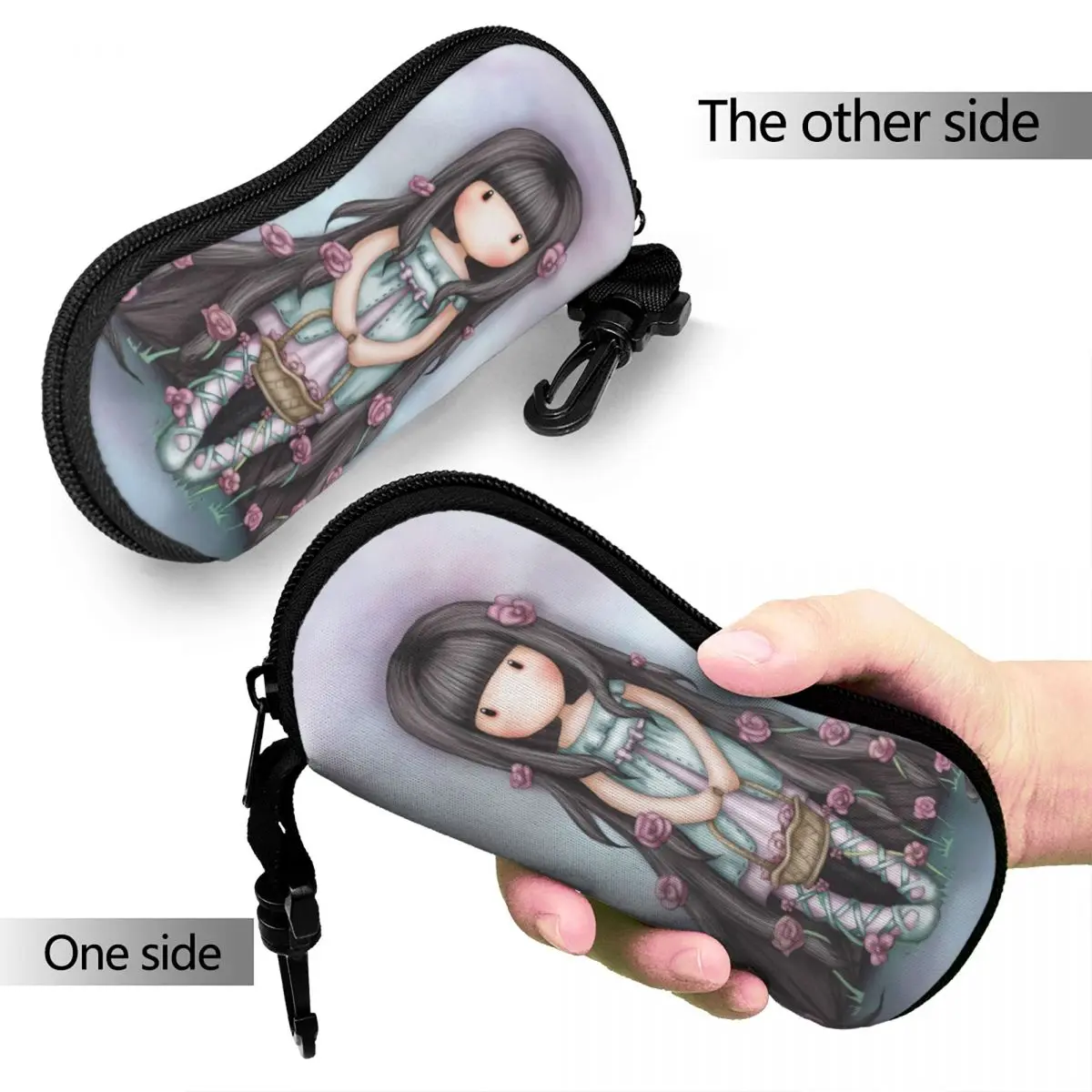 Santoros Glasses Case Anti-Fall Flower Reading Storage Box Ins Eyeglasses Box