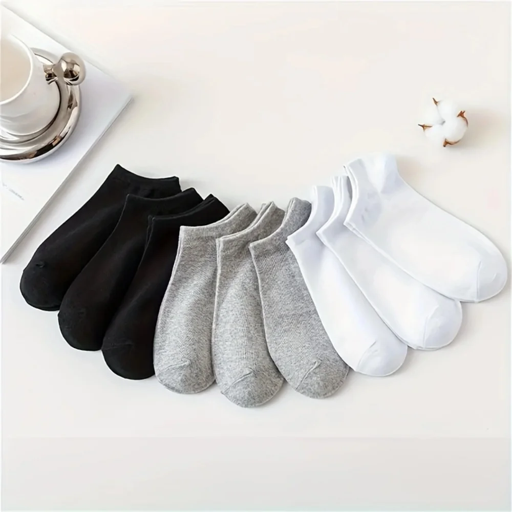 5/10-Pack Unisex Comfort-Fit Ankle Socks for All, Breathable & Lightweight - Ideal for Sports & Daily Wear