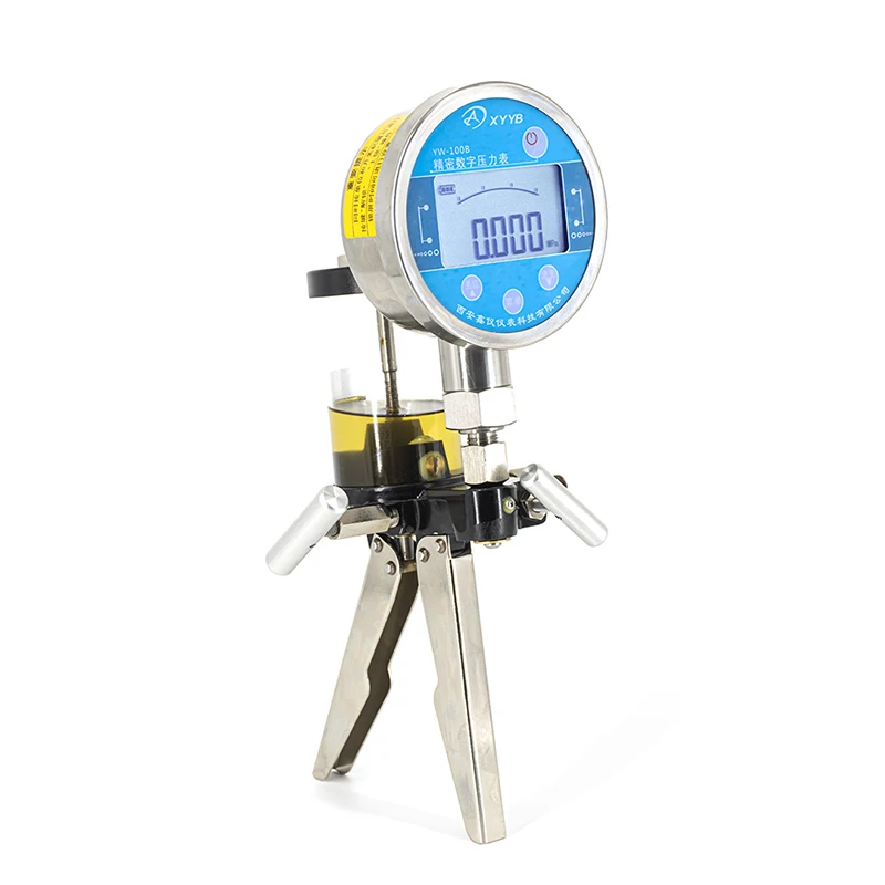 Portable Handheld Hydraulic Pressure Gauge Calibrator Test Pump