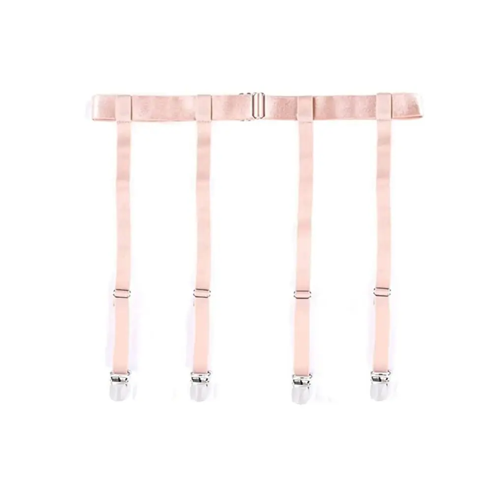 Sexy Adjustable Garter Belt Elastic 4/6 Metal Clips Thigh High Stockings Simplicity Leg Sock Suspenders Belt Women
