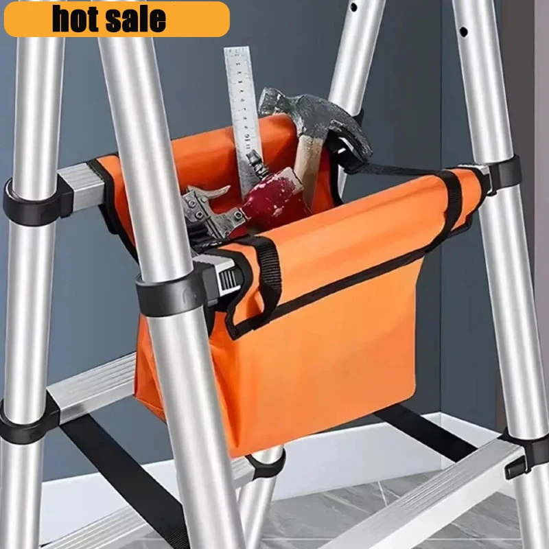 Folding Ladder Tool Storage Bag Versatile Durable Convenient Accessories Oxford Cloth Portable Ladder Hanging Bag for Workshop