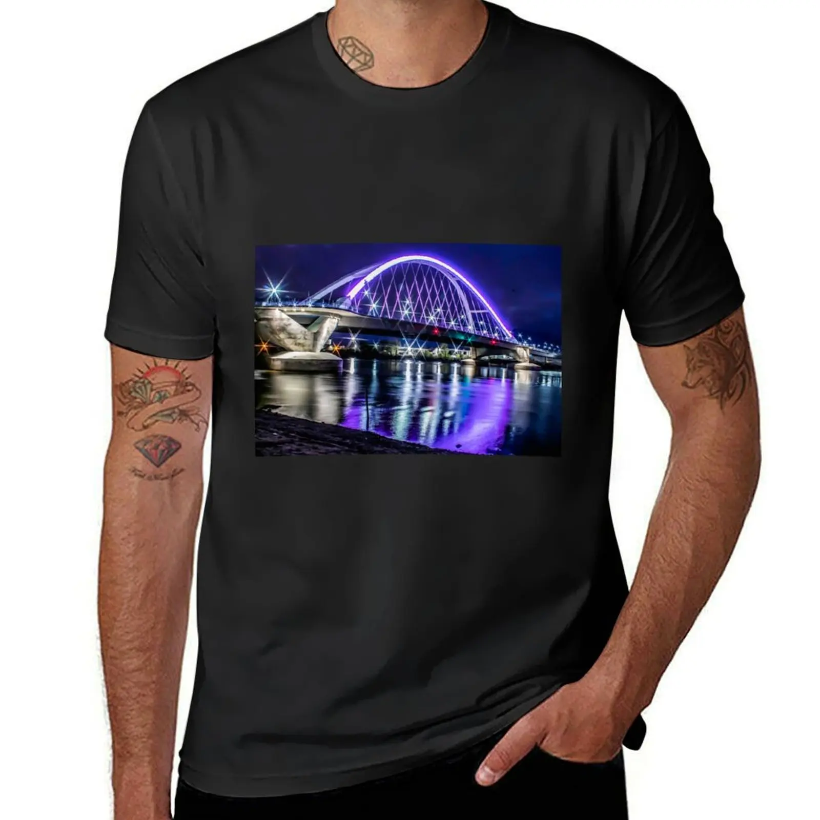 Lowry Bridge T-Shirt plus size tops Blouse men workout shirt