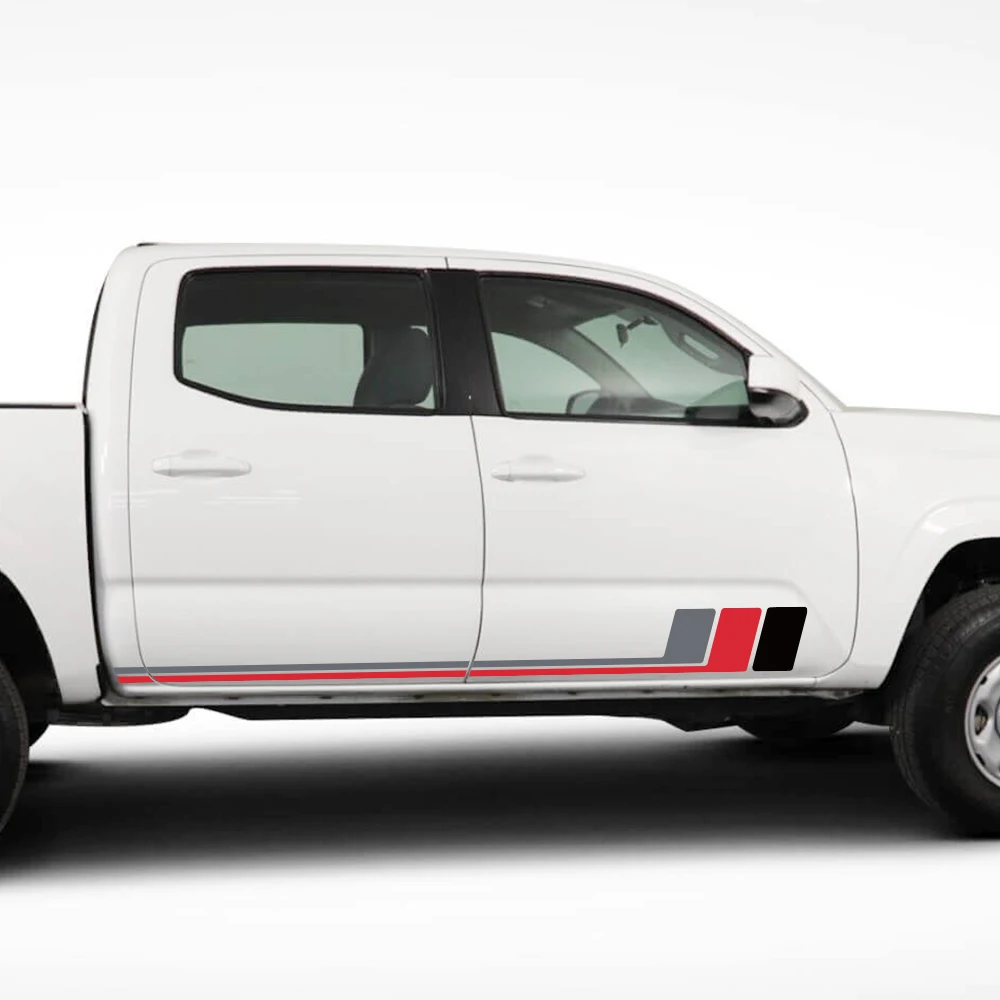 

Для Toyota Tacoma комплект автомобильных наклеек, спортивная дверь, боковая грузовик, виниловая наклейка, наклейка, водостойкие наклейки из ПВХ, автоаксессуары