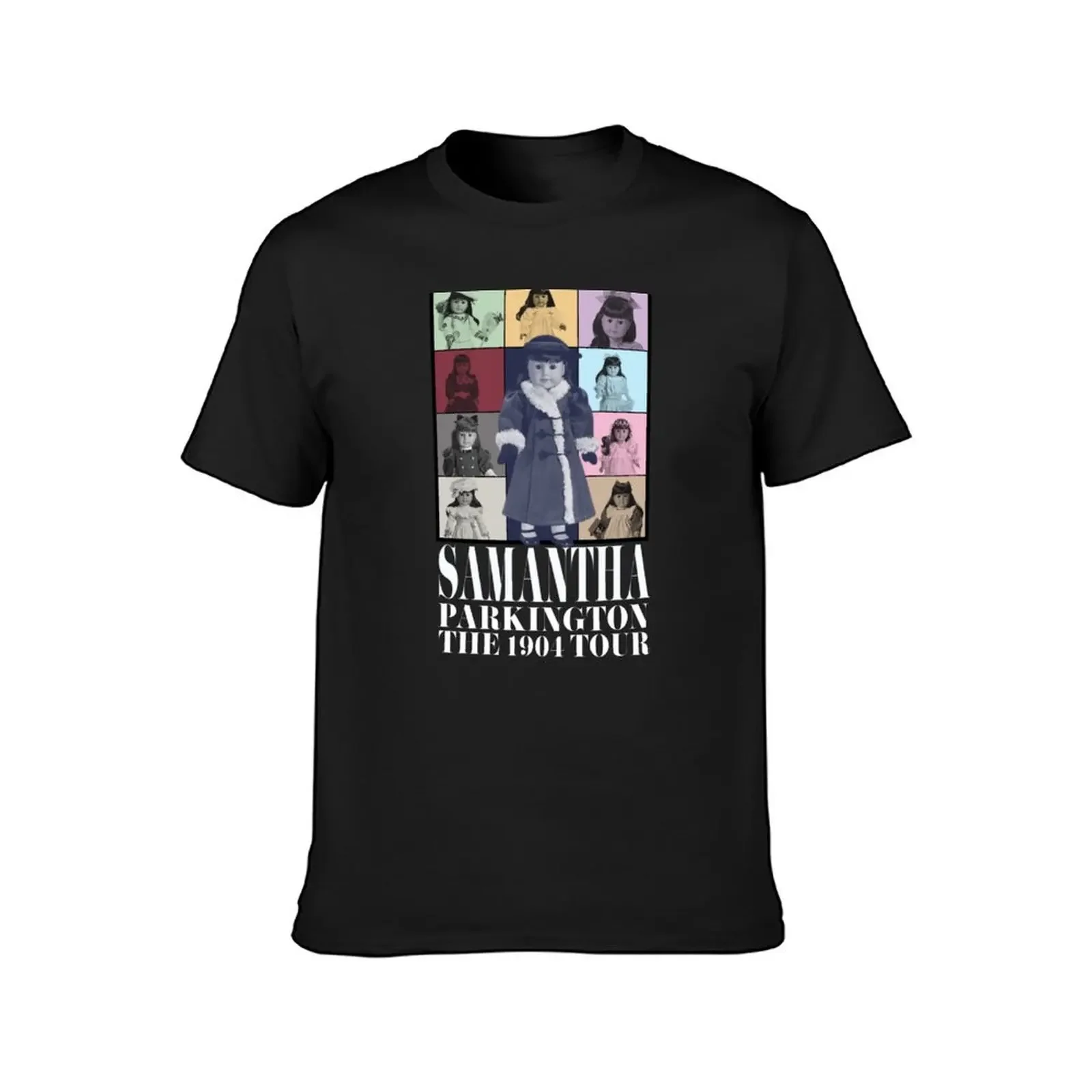 1904 Tour - Samantha Historical Doll Parkington AG (Biały tekst) T-Shirt Ponadgabarytowe męskie koszulki graficzne