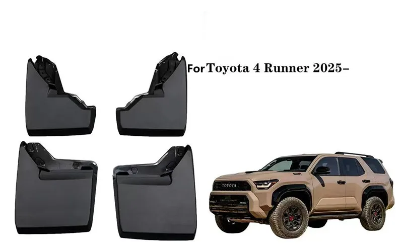 

4 шт. автомобильные брызговики для Toyota 4Runner 4 Runner 2025 2026 передние и задние брызговики брызговики колесные брызговики