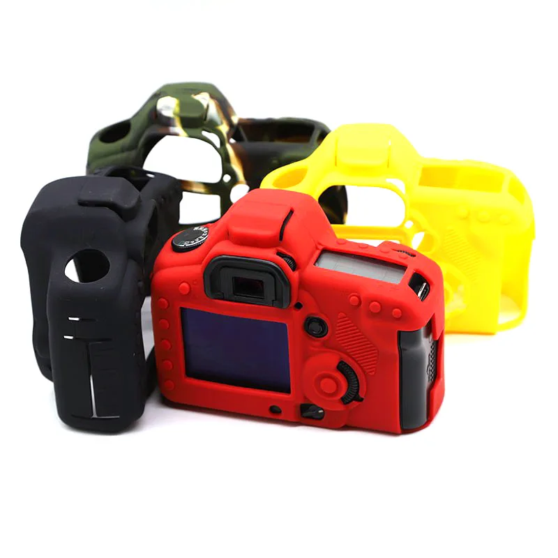 

Silicon Sleeve Armor Skin Case Body Cover Protector for Canon EOS 5D2 5DII 5D Mark II DSLR Camera Shell Protective Video Bag