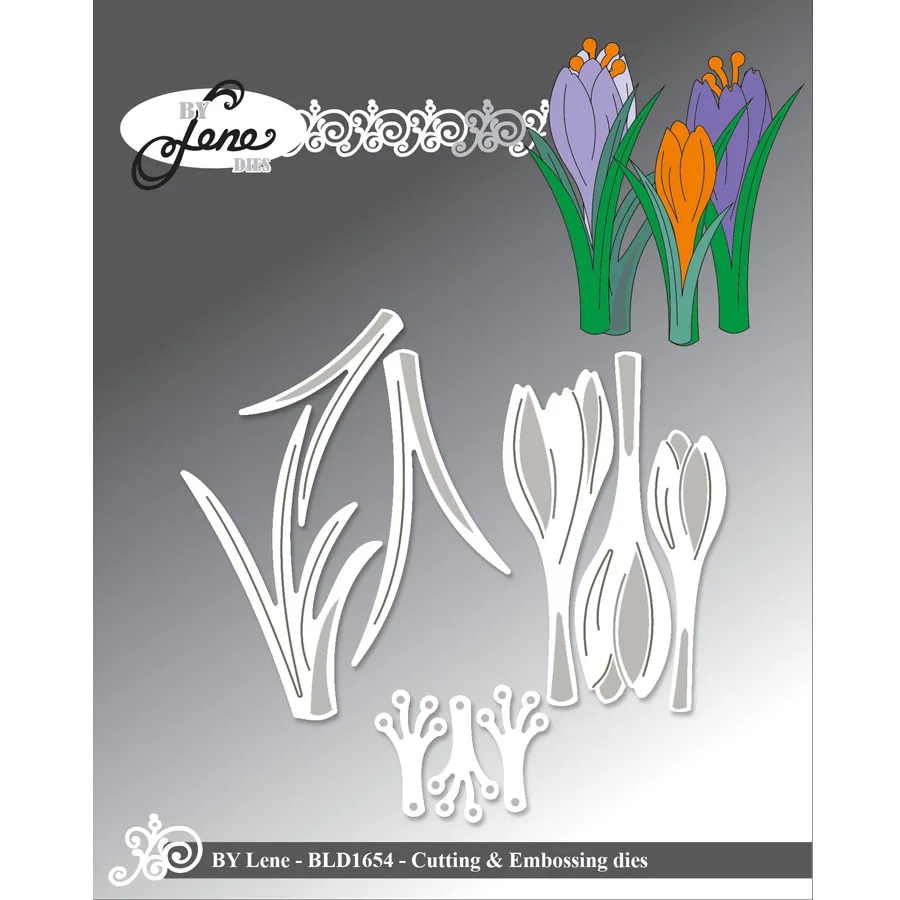 2024 AliliArts Metal Cutting Dies Crocus diy Scrapbooking Photo Album Decorative Embossing PaperCard Die