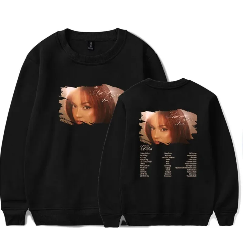 

Die Ayliva 2025 Tour Oversized Hoodie Women Men O-neck Long Sleeve Crewneck Sweatshirt Casual Sportswear